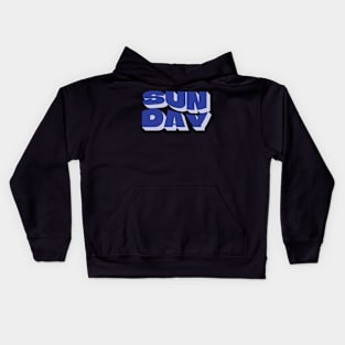 Sunday Chill Typography Kids Hoodie